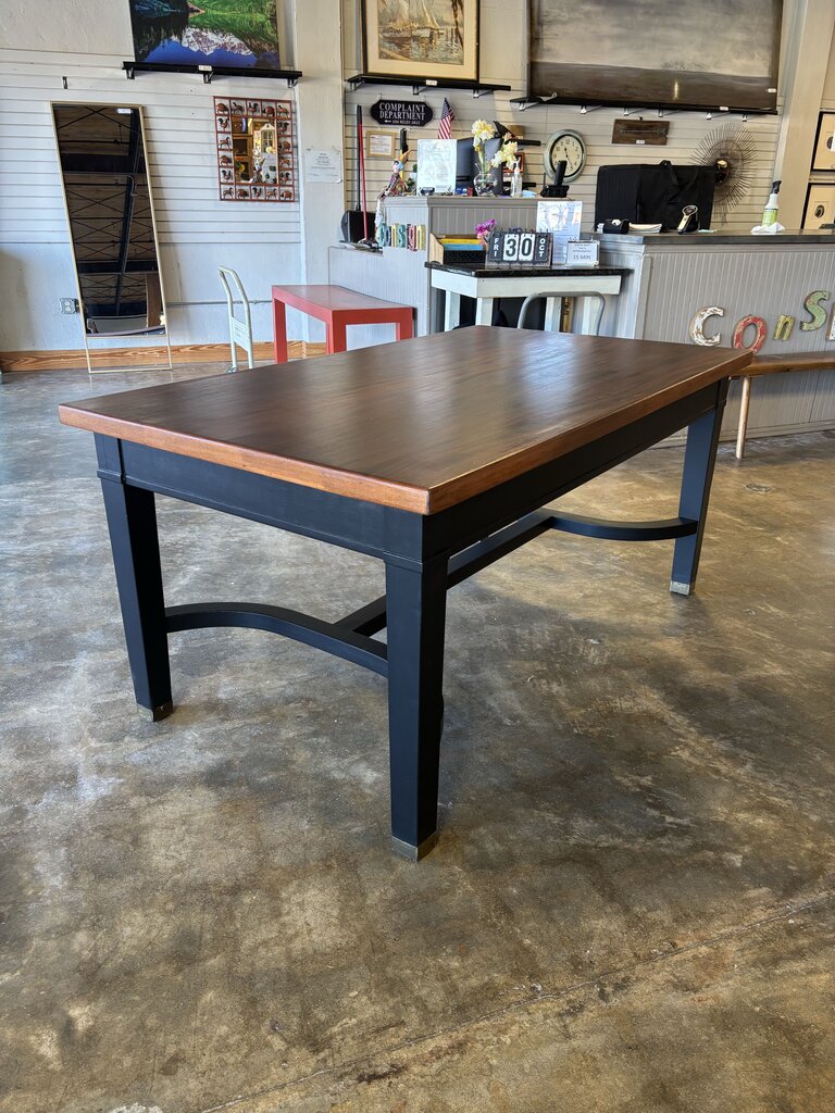 Painted Dining Table with 2 Drawers 66 X 38 X 31