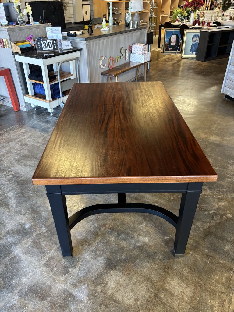 Painted Dining Table with 2 Drawers 66 X 38 X 31