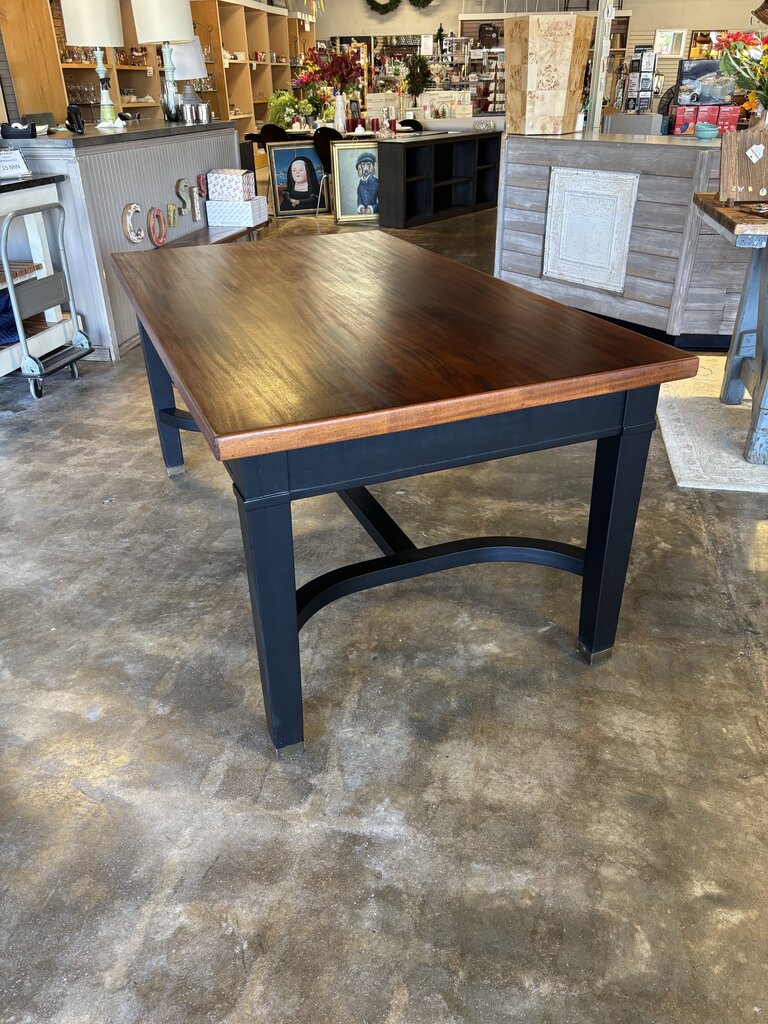 Painted Dining Table with 2 Drawers 66 X 38 X 31
