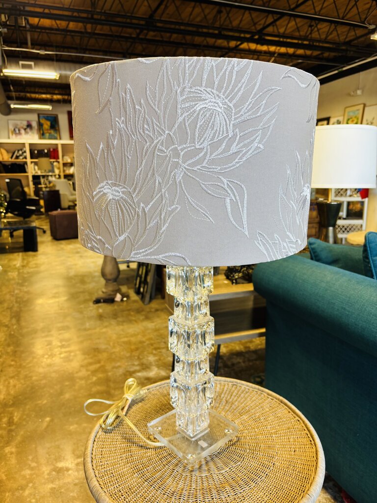 Acrylic Stacked Cube Base Lamp