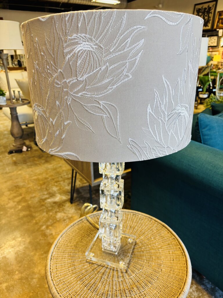 Acrylic Stacked Cube Base Lamp