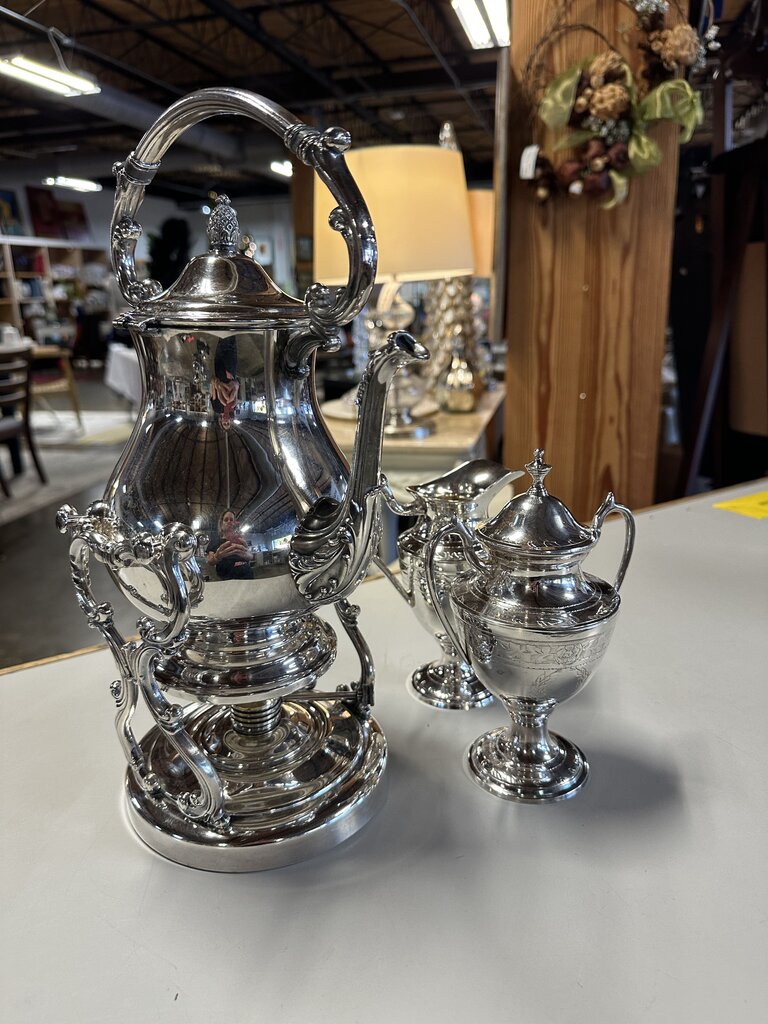 Silverplate Tea Set William Adams