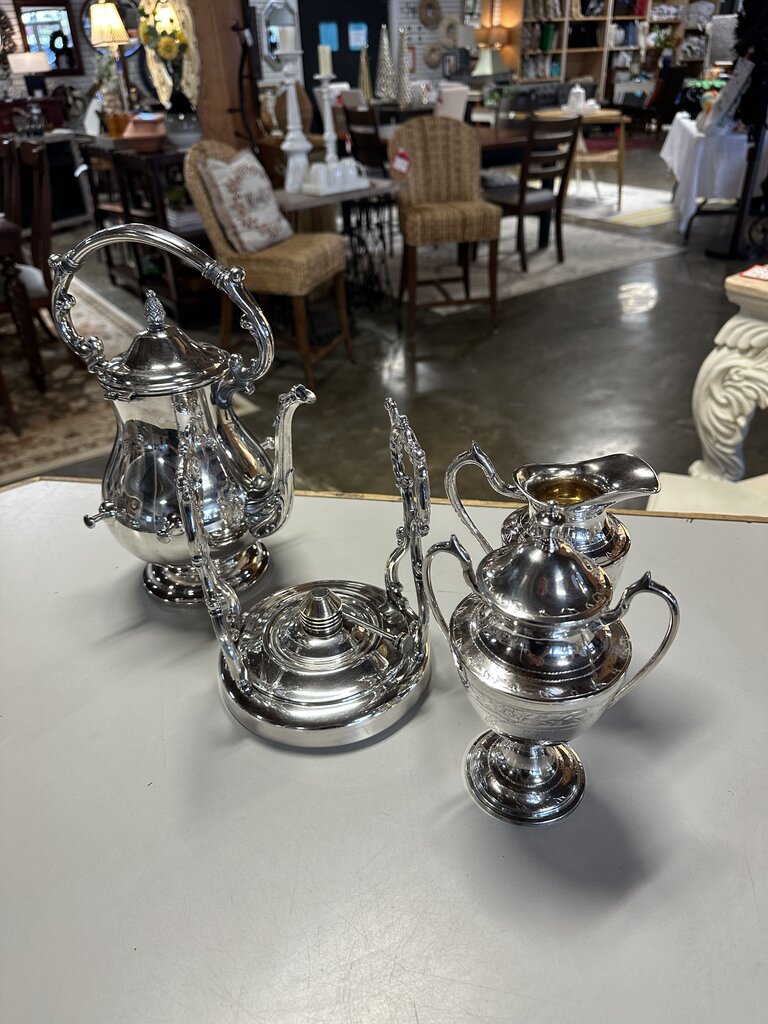 Silverplate Tea Set William Adams