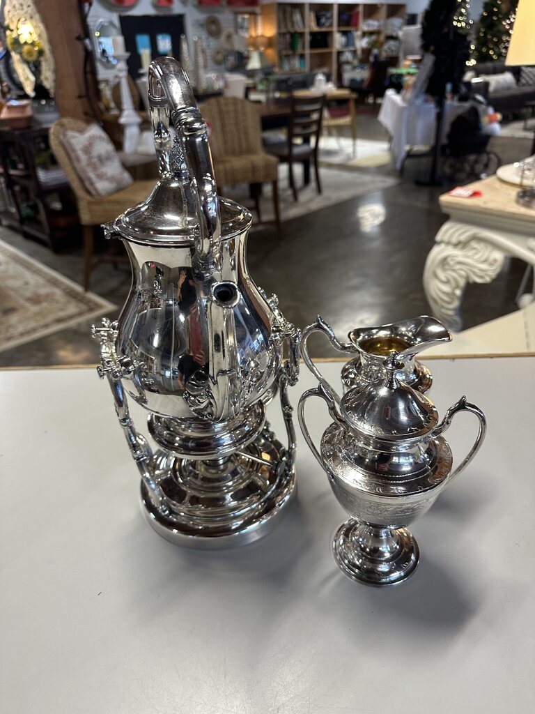Silverplate Tea Set William Adams