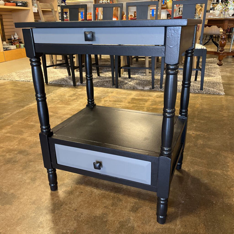 Painted End Table 24 X 18.5 X 30