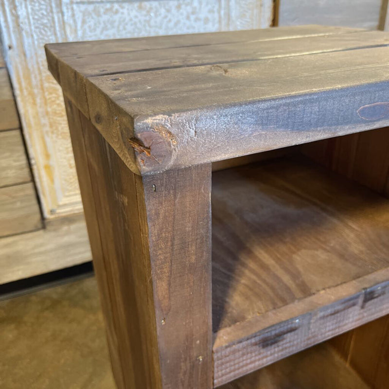 Wood End Table 17 X 18.5 X 26