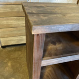 Wood End Table 17 X 18.5 X 26