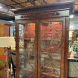 Lighted Cabinet w/ Glass Shelves 84x45x17