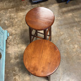 Set of 2 Wood Barstools