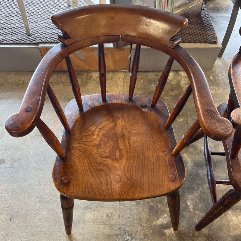 Set of 2 Vintage British Pub Chairs