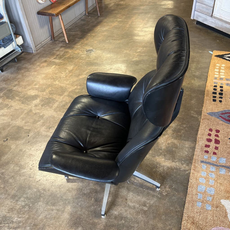 MCM Style Chair and Ottoman